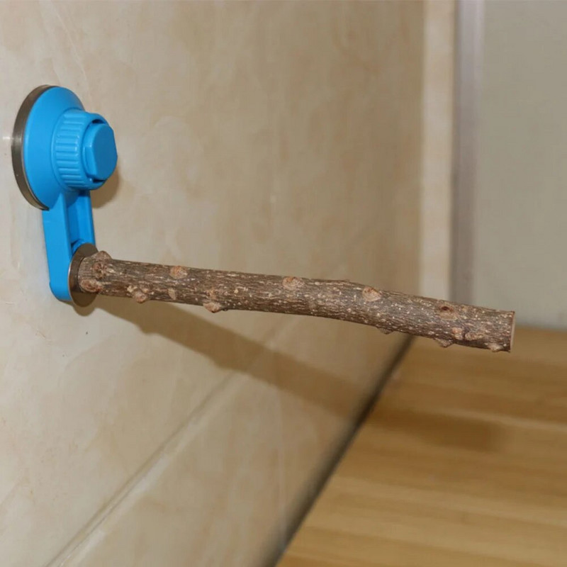 Papagáj sügér fa állvány Madárketrec Sügér tartozékok tapadókorongos állóállvány papagájokhoz Kakas ara