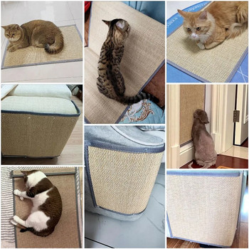 Ισχυρό χαλάκι από μπαμπού γάτα με γρατσουνιές τοίχου Προστασία καναπέ για γρατσουνιές γάτας Μαξιλαράκι για γρατσουνιές γάτας Πατάκια ακονίσματος Μασάζ Μασάζ Αυτο-αντοχή στη φθορά