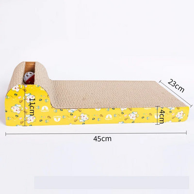 Új tál macskakaparó élező karom karton hullámkarton karcolásálló karcolás játék kanapé párna ágy csiszoló körömpárna