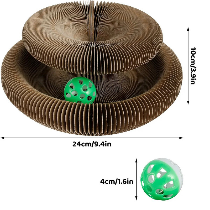 Összehajtható Magic Organ Macskakarcoló deszka Vicces játék Köszörűkarmos Karcoló deszkák Alvóágy Sűrített macska interaktív játékok