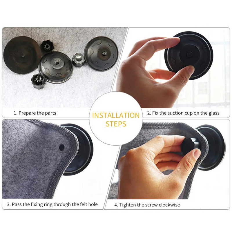 Macskaablak függőágy erős tapadókorongokkal Pet Kitty lógó hálóágy tároló kisállat meleg vadászgörény ketrec macskapolc ülőágyak