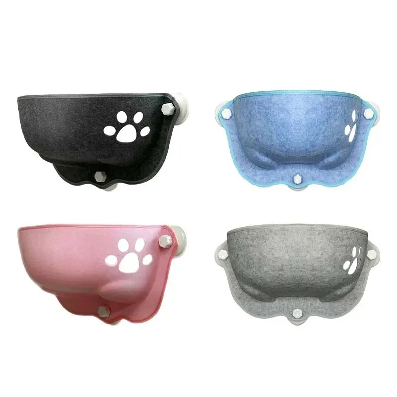 Macskaablak függőágy erős tapadókorongokkal Pet Kitty lógó hálóágy tároló kisállat meleg vadászgörény ketrec macskapolc ülőágyak