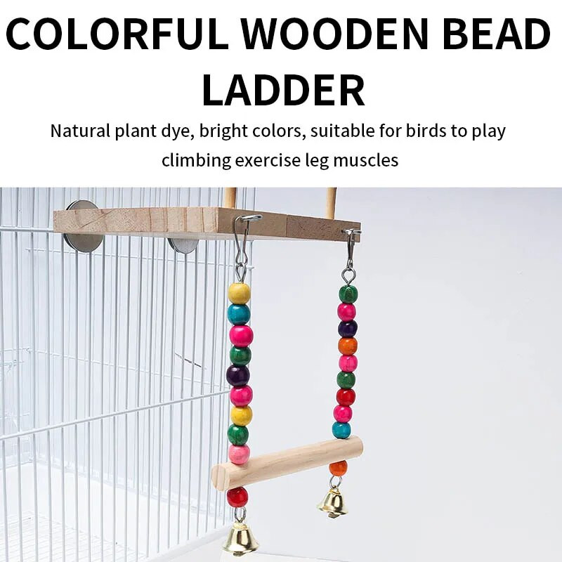 Papagáj madár fa hinta sügér állvány kisállat játék akasztó platform állvány állvány játszóállvány papagáj papagáj ülőrudak tábla madárketrechez