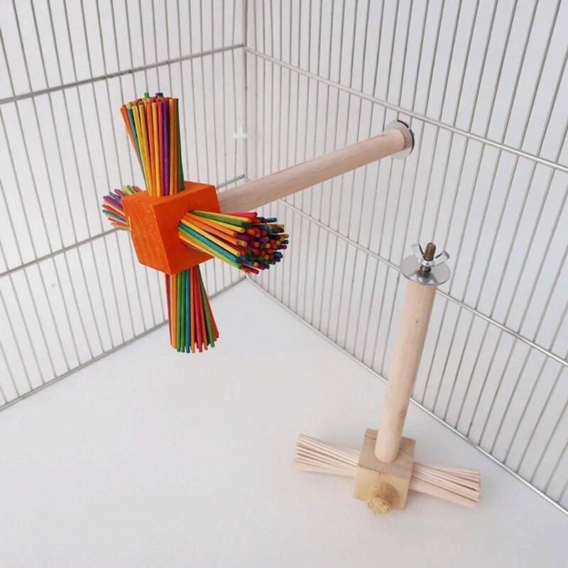 Fa madárállvány sügér természetes vad mancs köszörülés álló mászó játék ketrec tartozékok kis és közepes papagájok számára