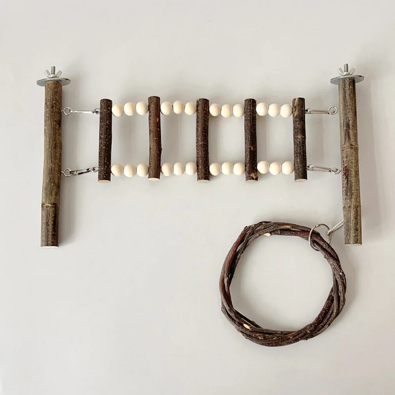 Madárketrec létra Papagáj sügér Természet faállvány Madárketrec sügér álló állvány papagájokhoz Kakas ara