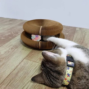 Πίνακας Ξυσίματος Γάτας Γάτα Ακορντεόν Παιχνίδι Ξυστό με μπάλες Διαδραστικό μαξιλάρι ξυσίματος για διασκεδαστική ευφυΐα Φυσική άσκηση
