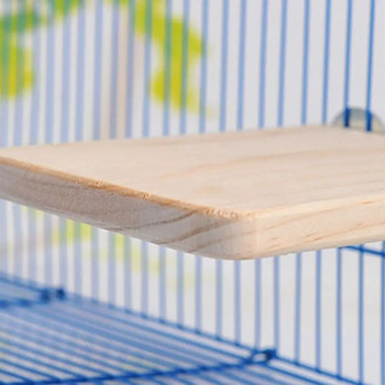 Чинчила хамстер трамплин катерица дървен папагал птица стояща платформа чиста клетка аксесоари за папагал дървена играчка за домашни любимци
