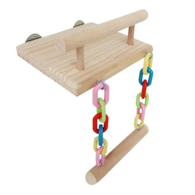 Y1UB Parrot Playstand Bird Stand Cockatiel Παιδική χαρά Γυμναστήριο Παιχνίδι με Πλατφόρμα Πέρκα Άσκηση και παιχνίδι