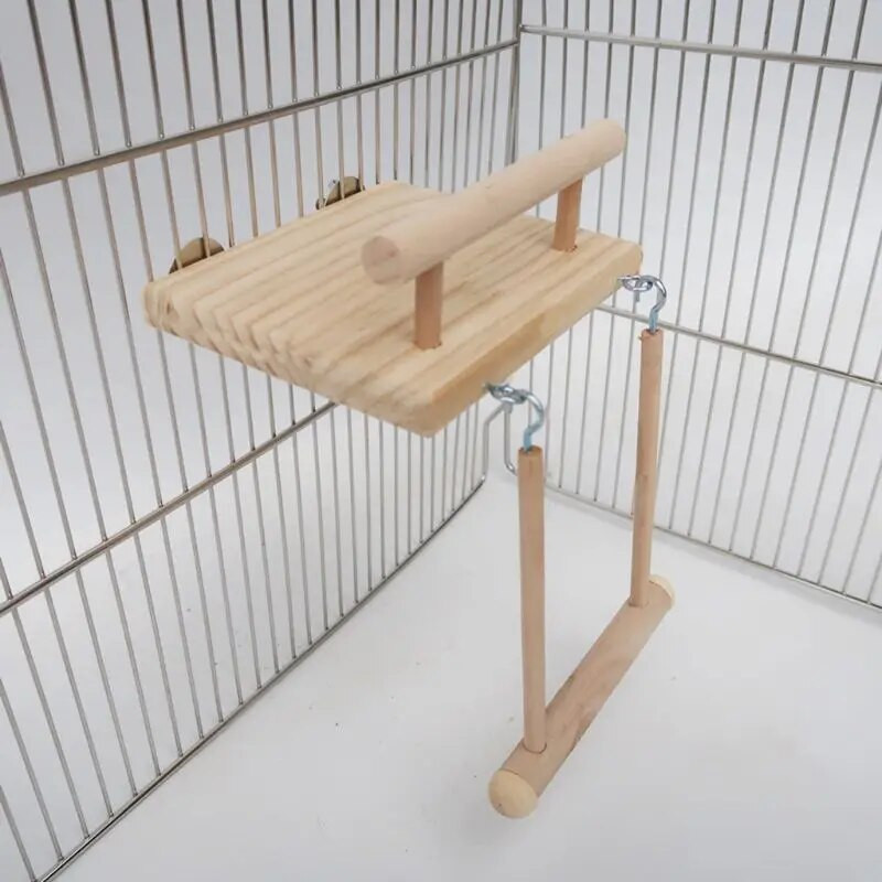 Y1UB Parrot Playstand Bird játékkészlet állvány Cockatiel Játszótéri tornatermi játék emelvényes süllővel, edzéssel és játékkal