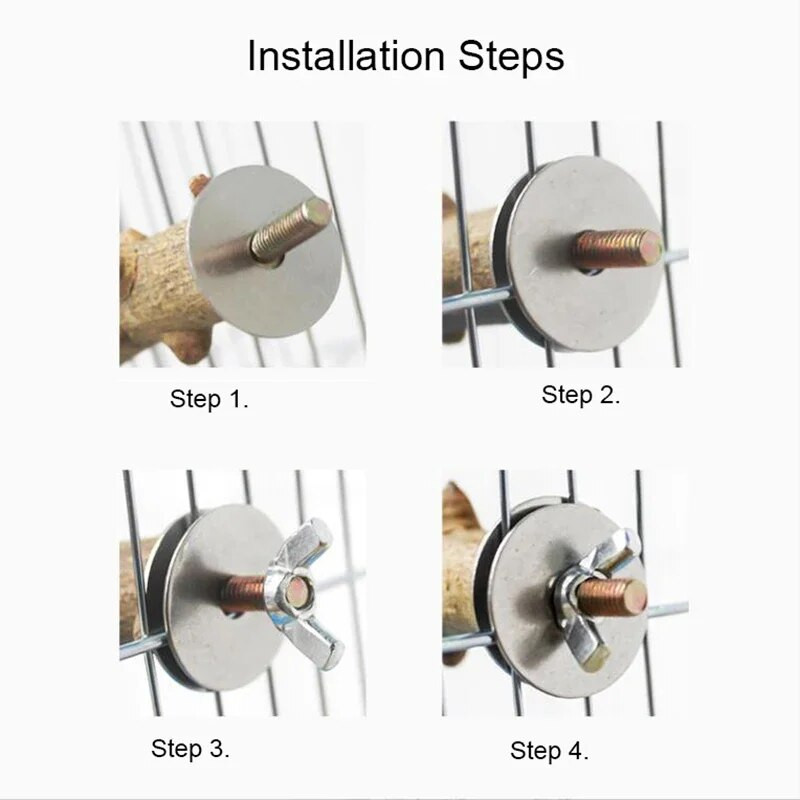 1db tüskés természetes fa kisállat papagáj nyers fa villa faág állvány mókus madár hörcsög ág ülőrudak rágó harapás játékok bot