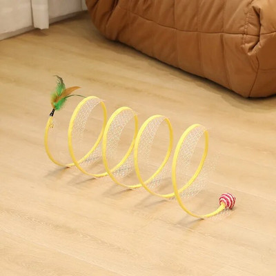 Cat Tunnel Pet Supplies Cat S Pass Play Πτυσσόμενο Tunnel Cat Tunnel Γάτα Παιχνίδι Τρυπάνι για εσωτερικούς χώρους