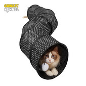 CAWAYI KENNEL Σήραγγα κατοικίδιων γατών σε σχήμα S Πτυσσόμενη τρύπα Εσωτερικός εξωτερικός σωλήνας Kitty Tunnel Γάτα Παιχνίδι για κατοικίδια Παιχνίδι εκπαίδευσης γατών που εξοικονομεί χώρο