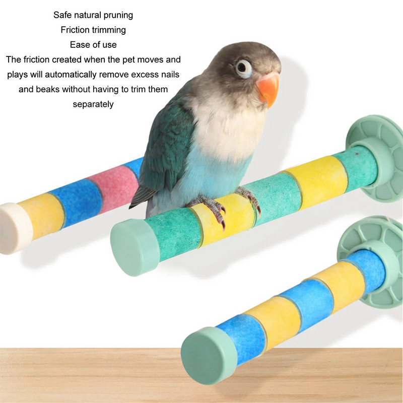 Madársügér állvány játék kvarc kő kopásálló, tartós csiszoló karmok csőr, mosható madárketrec Papagáj törpepapagáj papagáj kaktázs