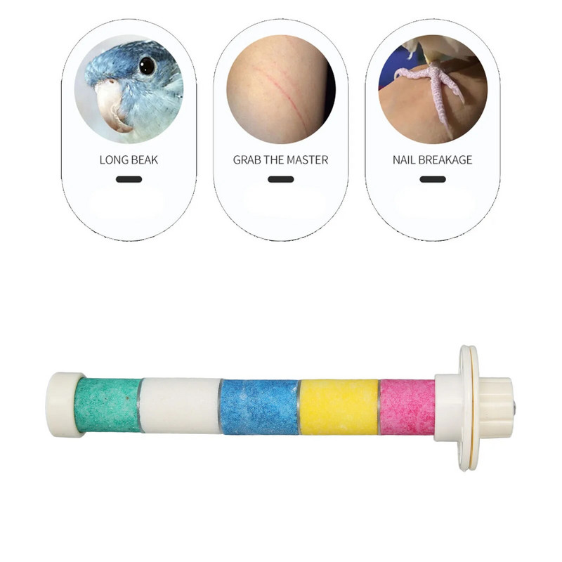 Madársügér állvány játék kvarc kő kopásálló, tartós csiszoló karmok csőr, mosható madárketrec Papagáj törpepapagáj papagáj kaktázs