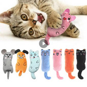 Rustle Sound Catnip Toy Cats Προϊόντα για κατοικίδια Χαριτωμένα παιχνίδια για γάτες Γατάκι Τρίξιμο δόντια γάτας Μαλακό βελούδινο μαξιλάρι αντίχειρα Αξεσουάρ για κατοικίδια