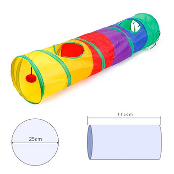 Cat Tunnel Pet Tube Collapsible Play Toy Indoor Outdoor Kitty Puppy Toys for Puzzle Exercising Hiding Training