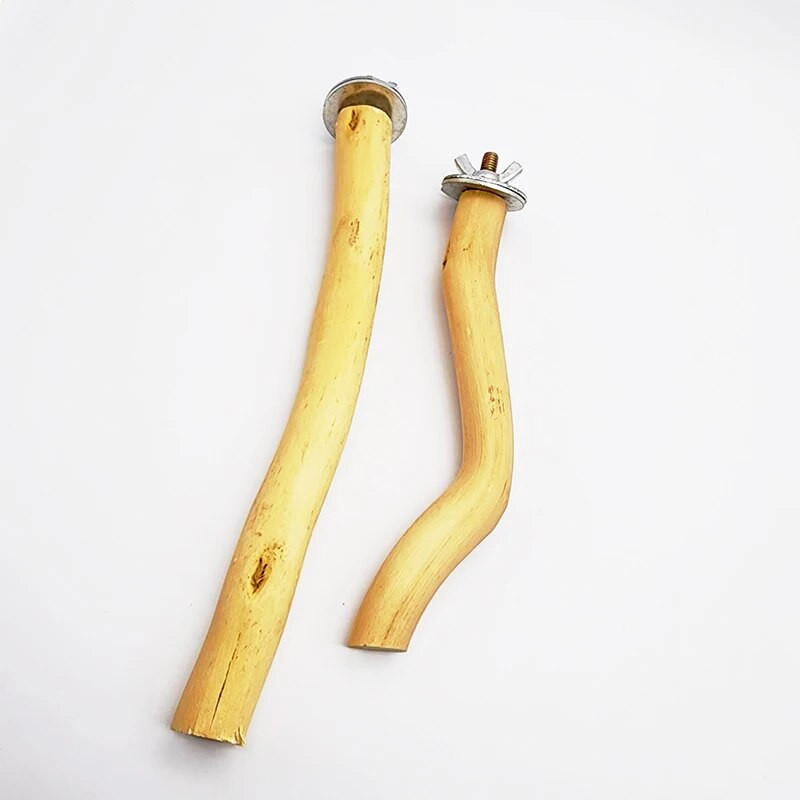 Természetes fa kisállat papagáj nyers fa villa faág állvány állvány mókus madár hörcsög ág ülőrudak rágóharapás játékok bot