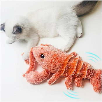 Pet Cat Toy USB Charging Simulation Electric Dancing Moving Floppy Lobster Cats Toy for Pet Toys Interactive Dog Dropshipping