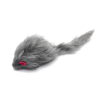 10 τεμ. βελούδινο ποντίκι προσομοίωσης διαδραστικό ποντίκι για κατοικίδια γάτας Πειράγμα διαδραστικό παιχνίδι για δώρα για γατάκια