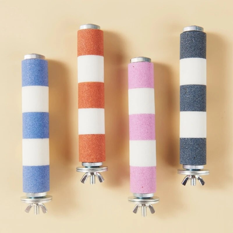 Madársügér kerámiaállvány Nem mérgező papagáj ketrec játék körömcsiszoláshoz Stabil bozót állomás papagáj pintyek kanári számára