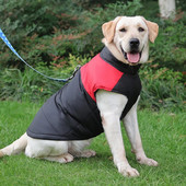 Vestă de iarnă pentru animale de companie, jachetă cu fermoar haină impermeabilă pentru animale de companie, jachetă căptușită din bumbac pentru câini Haine rezistente la vânt pentru câini Costum pentru ținută pentru câini mari