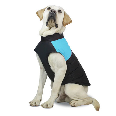 Vestă de iarnă pentru animale de companie, jachetă cu fermoar haină impermeabilă pentru animale de companie, jachetă căptușită din bumbac pentru câini Haine rezistente la vânt pentru câini Costum pentru ținută pentru câini mari