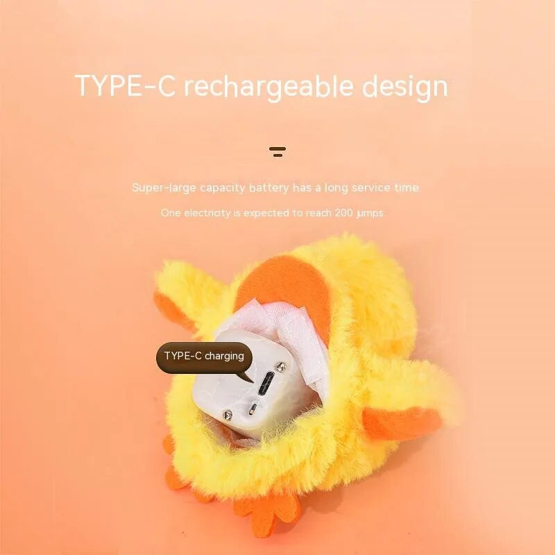 Lebegtető kacsa macska játékok Interaktív elektromos madárjátékok Mosható macska plüssjáték unalom mulatságos bot Rezgés érzékelő játék cica