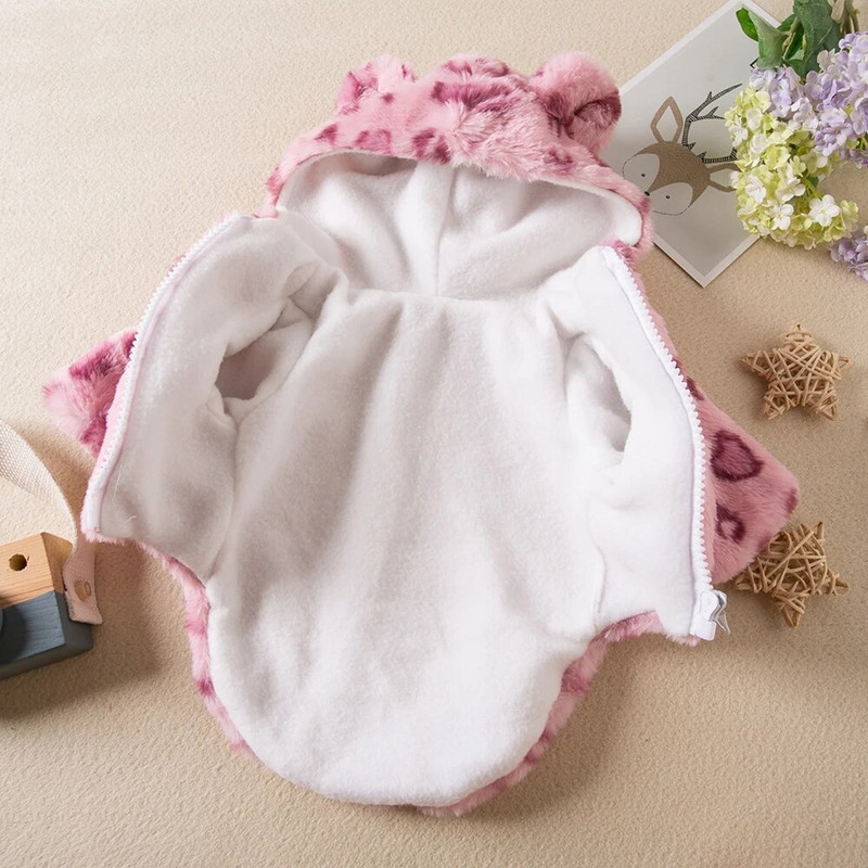 Meleg kutyaruhák kapucnis kutyakabát kis kölyökkutya ruházat uszkár Shih tzu chihuahua hideg időjárási felszerelés Téli kisállat ruházat