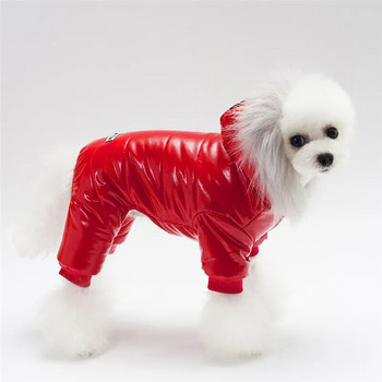 Ζεστά ρούχα για σκύλους Χειμερινό μπουφάν για κουτάβια για μικρούς μεσαίους σκύλους Thicken Waterproof Yorkies Pets Ρούχα κουκούλα Chihuahua