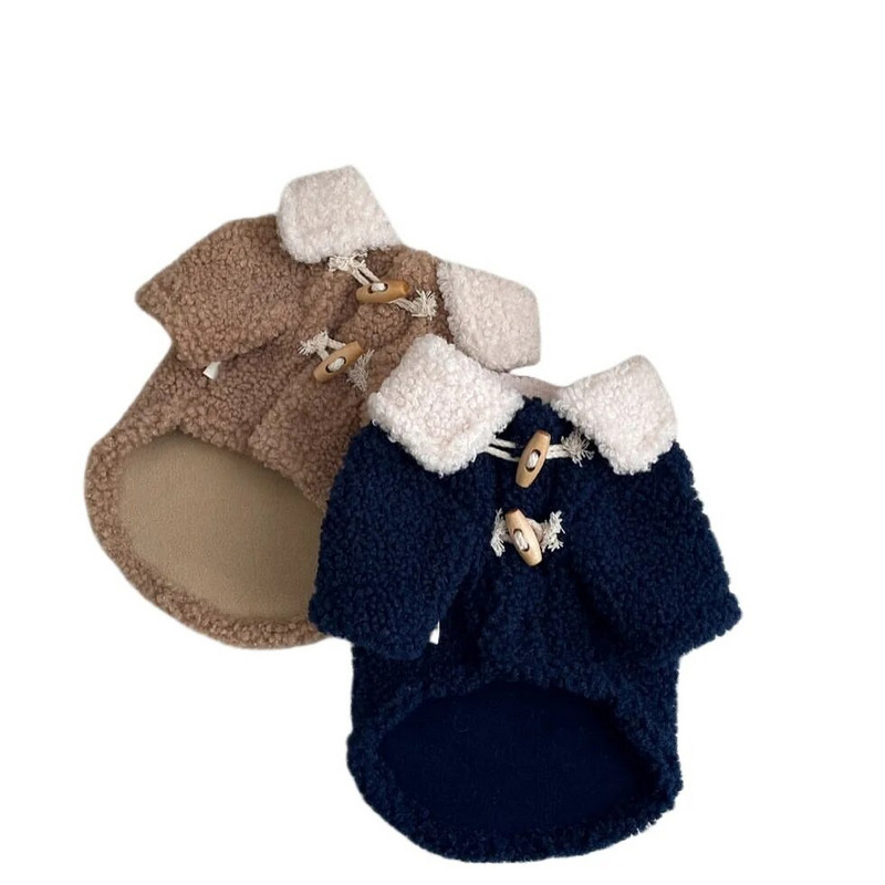 Háziállat Kétlábú alsó kabáttal Kis és közepes méretű kutya Téli meleg aranyos jelmezek kölyök pomerániai chihuahua pamut ruhák