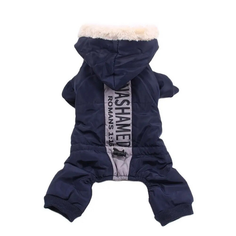 Kutyák Macskák Meleg Jumpsuit kapucni Szélvédő Ruházat Kisállat Kölyök Kabát Kabát Outfit Téli Ruházat