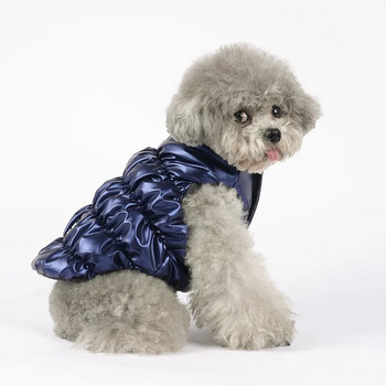 Χειμωνιάτικα ζεστά ρούχα για κατοικίδια Αντιανεμικό πουπουλένιο παλτό Μικρό μεσαίο σκυλί Ρούχα με επένδυση για κουτάβι γιλέκο Yorkie Chihuahua