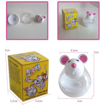 Ποντίκι ποντικιού Διαρροή Τροφοδοσίας Παζλ κατοικίδιων Γελοιογραφία Γάτες Παιχνίδι Διαρροή Μπάλα Γατάκι Διαδραστικά Παιχνίδια Προμήθειες για κατοικίδια με αργή σίτιση