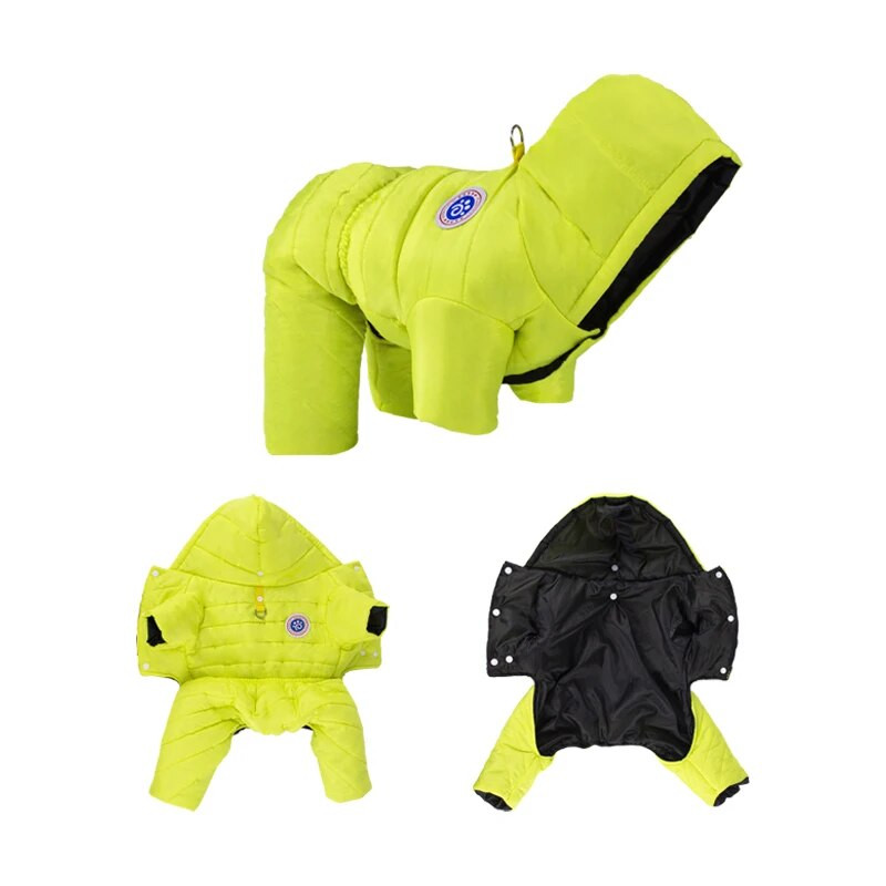 Téli meleg kutyaruhák kis közepes méretű kutyáknak macska vízálló kapucnis pulcsik kiskutya pehelykabát Francia bulldog Parka Chihuahua jelmez