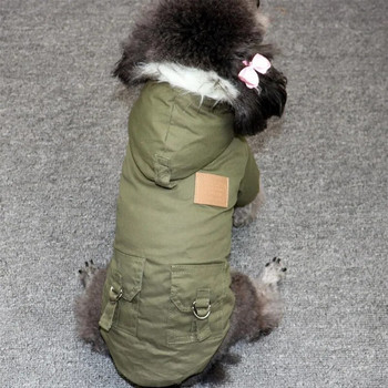 Дебело топло яке за малки и средни кучета, дрехи за кученца, чихуахуа, йорки, дрехи за домашни любимци, нов стил, зима