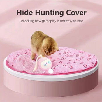Automatic Cat Toys Electric Motion Undercover Moving Bouncing Rolling Ball Funny Interactive Toy for Indoor Cat Kitty Pet Toy