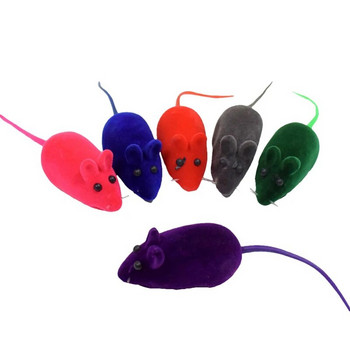 Τυχαίο έγχρωμο διαδραστικό παιχνίδι γάτας που συρρέει ποντίκι Αστεία παιχνίδια γάτα Ήχος βελούδινο λαστιχένιο ποντίκι σε σχήμα παιχνιδιών γάτα Παιχνίδια ρεαλιστικού ήχου