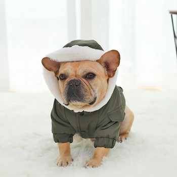 Ρούχα για σκύλους HOOPET Χειμερινά ζεστά μπουφάν για σκύλους κατοικίδιων ζώων Μπουφάν για κουτάβι Chihuahua Ρούχα με κουκούλα για μικρόσωμους μεσαίους σκύλους Στολή για κουτάβι