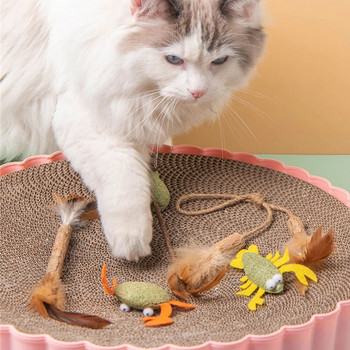 Παιχνίδι Cat Mint Chasing Παιχνίδι Ξύλινο Πολύγωνο Catnip Ράβδος λείανσης δοντιών γάτας Παιχνίδια για κατοικίδια ζώα Catnip Βρώσιμα μπάλα για Catnip Υγιεινή ασφάλεια