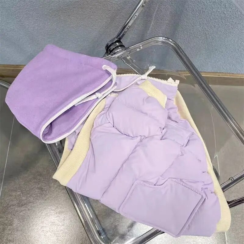 Vastagított sport meleg ruházat ősz tél kétlábú kisállat macska kutyaruhák mackó meleg cukorka színes parkák