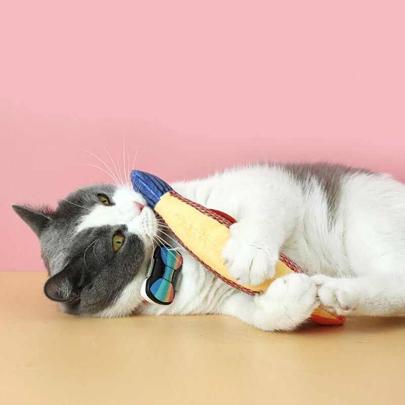 1/3/4db Aranyos macskajátékok Vicces interaktív plüss macskajáték Mini fogcsiszoló macskamenta játékok Cica rágó nyikorgó játék kisállat kellékek