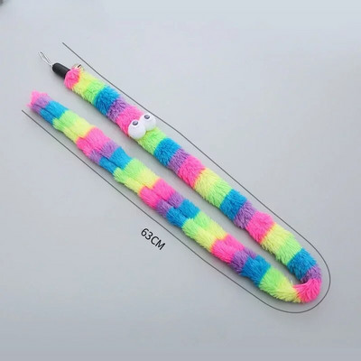 Cat Teaser Wand Igračka Zamjenska glava Caterpillar Mouse Feather Slobodno mijenjajte dodatke DIY Cat Stick Smiješne potrepštine za mačiće