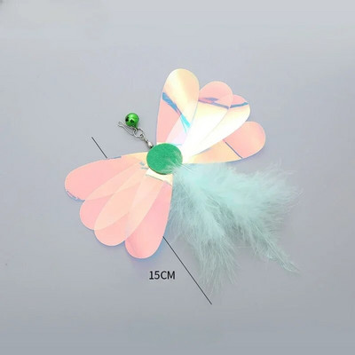 Cat Teaser Wand Igračka Zamjenska glava Caterpillar Mouse Feather Slobodno mijenjajte dodatke DIY Cat Stick Smiješne potrepštine za mačiće