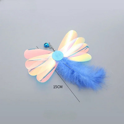 Cat Teaser Wand Igračka Zamjenska glava Caterpillar Mouse Feather Slobodno mijenjajte dodatke DIY Cat Stick Smiješne potrepštine za mačiće