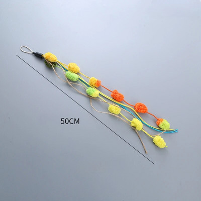 Cat Teaser Wand Igračka Zamjenska glava Caterpillar Mouse Feather Slobodno mijenjajte dodatke DIY Cat Stick Smiješne potrepštine za mačiće