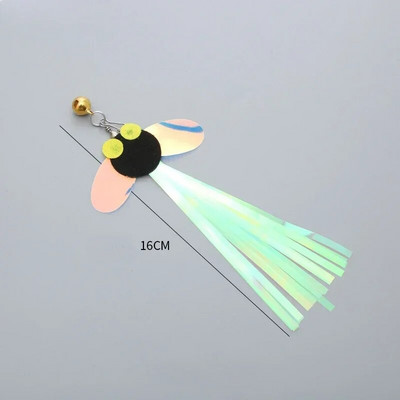 Cat Teaser Wand Igračka Zamjenska glava Caterpillar Mouse Feather Slobodno mijenjajte dodatke DIY Cat Stick Smiješne potrepštine za mačiće