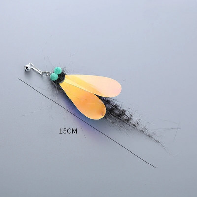 Cat Teaser Wand Igračka Zamjenska glava Caterpillar Mouse Feather Slobodno mijenjajte dodatke DIY Cat Stick Smiješne potrepštine za mačiće