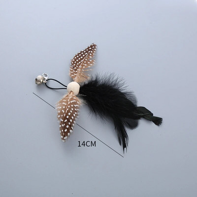 Cat Teaser Wand Igračka Zamjenska glava Caterpillar Mouse Feather Slobodno mijenjajte dodatke DIY Cat Stick Smiješne potrepštine za mačiće