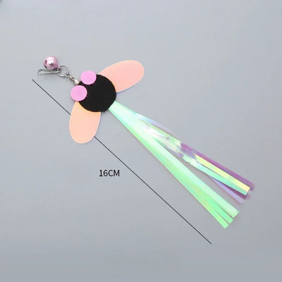 Cat Teaser Wand Igračka Zamjenska glava Caterpillar Mouse Feather Slobodno mijenjajte dodatke DIY Cat Stick Smiješne potrepštine za mačiće