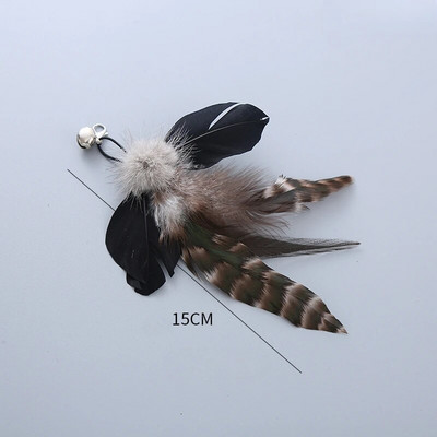 Cat Teaser Wand Igračka Zamjenska glava Caterpillar Mouse Feather Slobodno mijenjajte dodatke DIY Cat Stick Smiješne potrepštine za mačiće